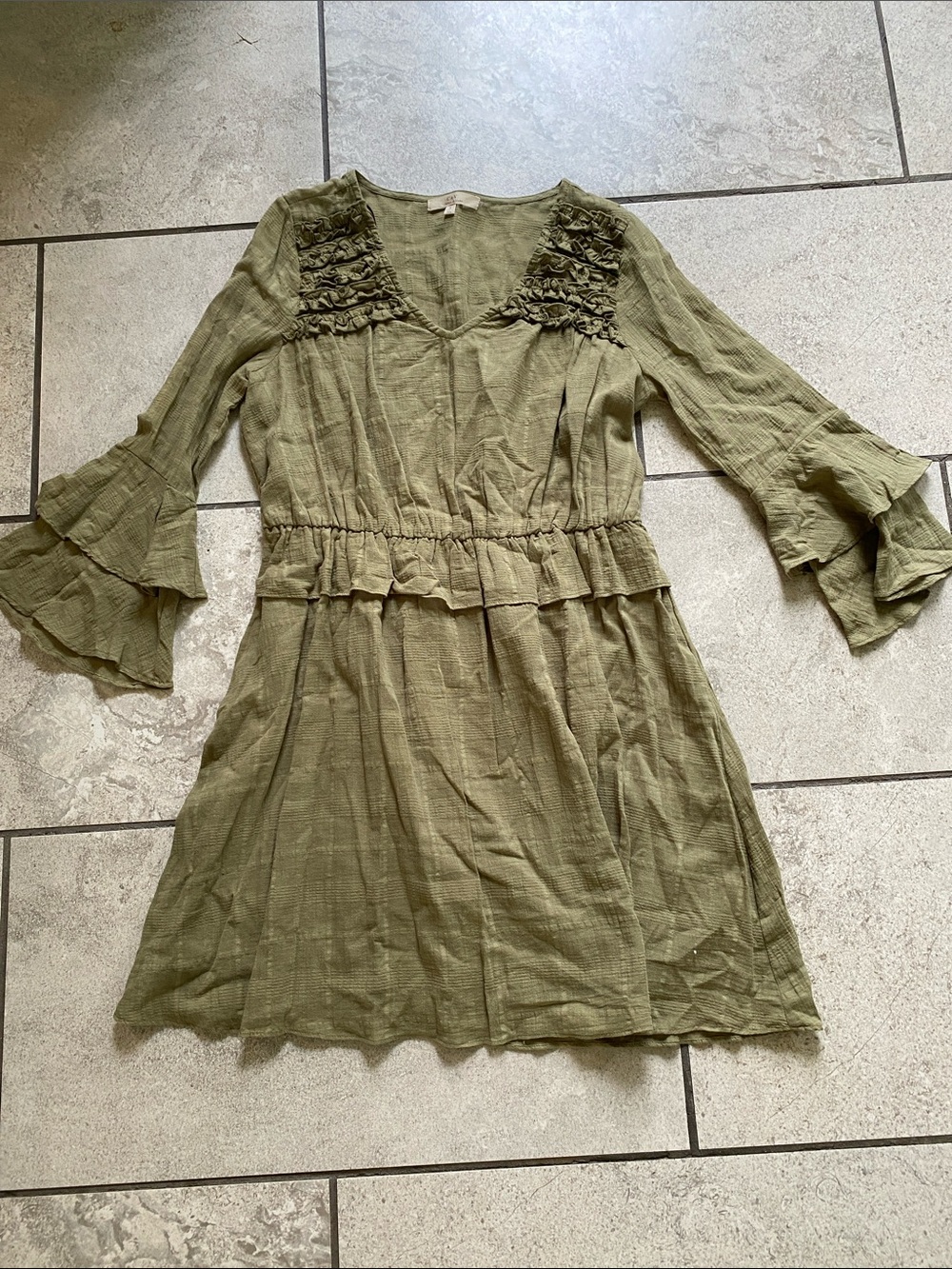 Chelsea & Violet Olive Green Dress